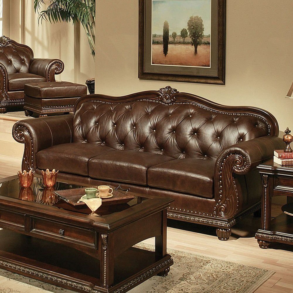 d0102hh77fj.jpg ACME Anondale Loveseat in Espresso Top Grain Leather Match - Image 1